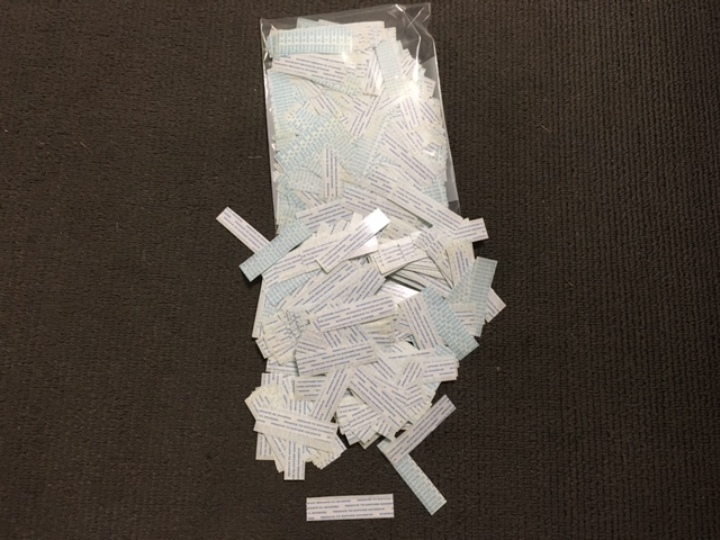 CONVERTED DOUBLE LINED DOUBLE SIDED TAPE PIECES